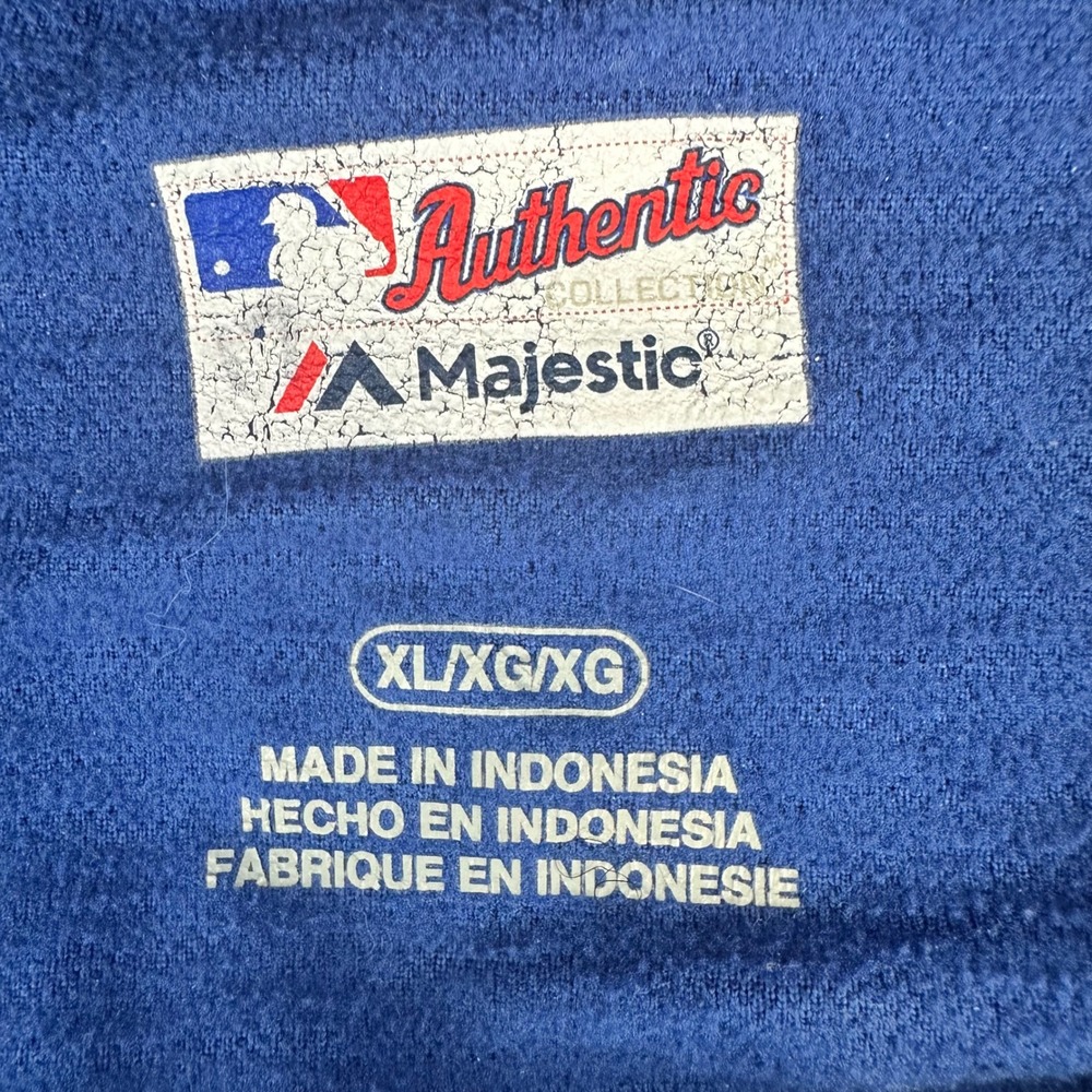 Majestic Texas Rangers ST18 Spring Training Blue Hoodie Mens XL MLB Authentic - Picture 6 of 12
